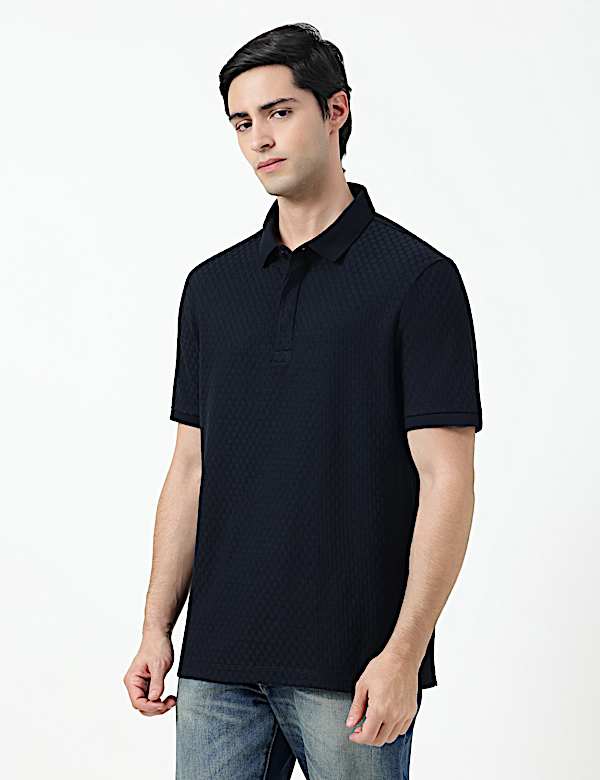 SS TWO TONE STRUCTURESMART ZIP POLO