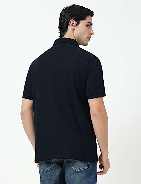 SS TWO TONE STRUCTURESMART ZIP POLO