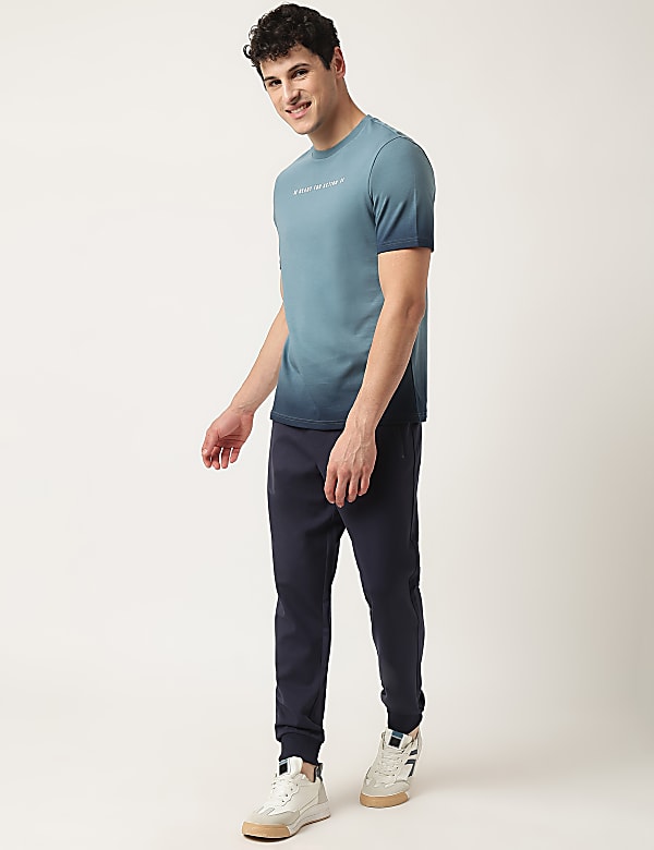 Viscose Mix Plain Slim Fit Joggers
