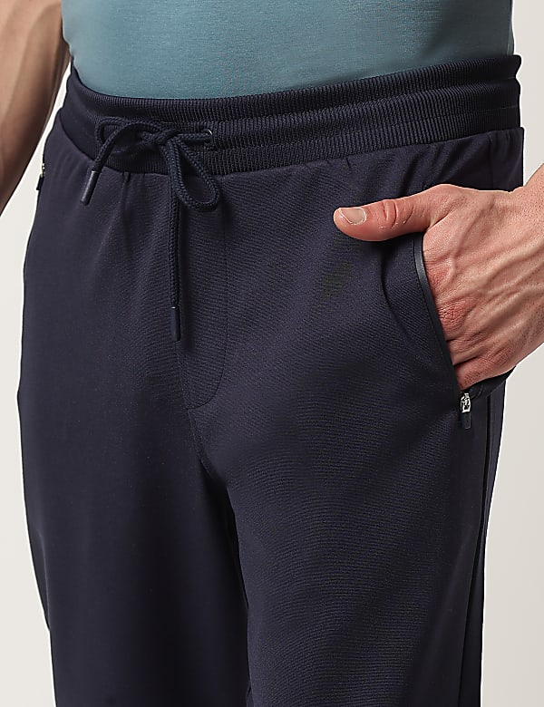Viscose Mix Plain Slim Fit Joggers