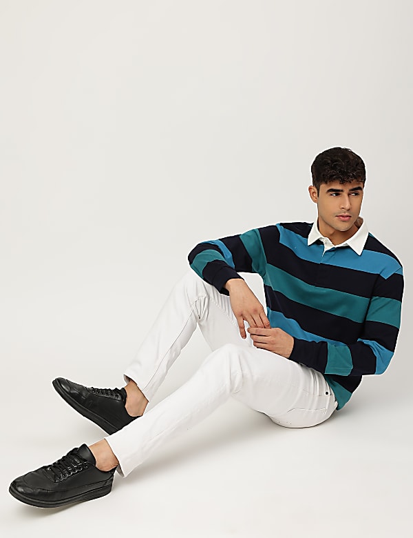 Pure Cotton Tropical Crew Neck T-shirt
