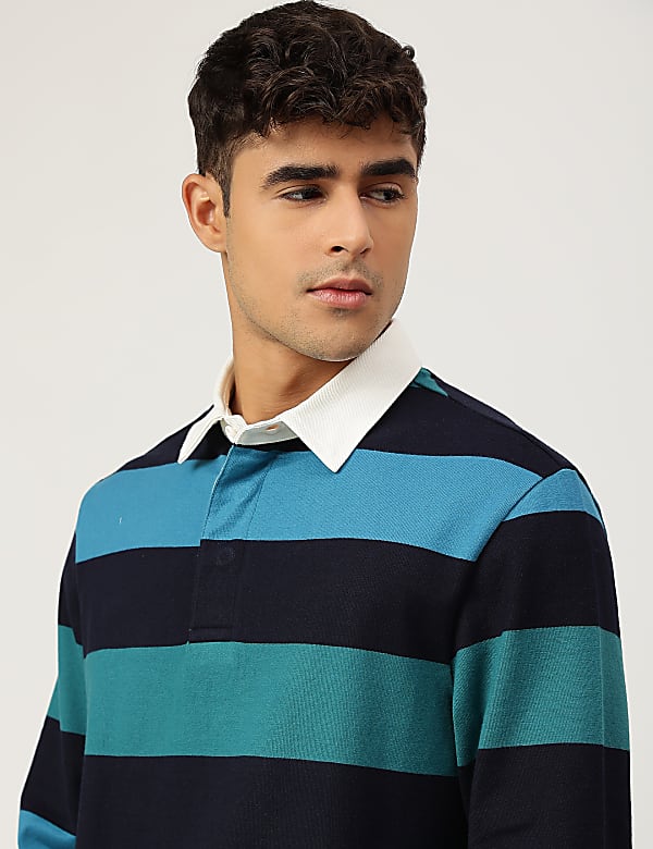 Pure Cotton Tropical Crew Neck T-shirt