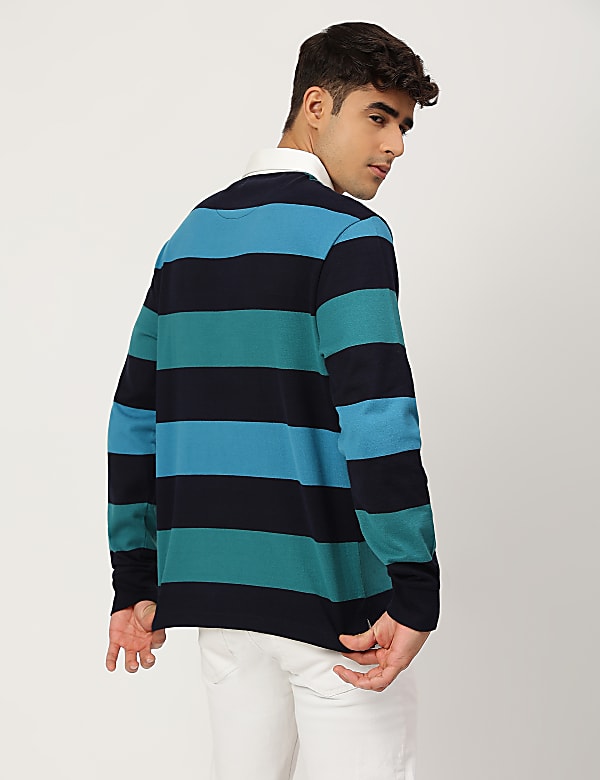 Pure Cotton Tropical Crew Neck T-shirt