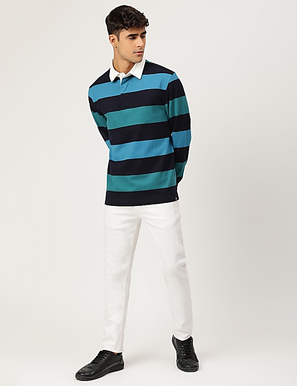 Pure Cotton Tropical Crew Neck T-shirt