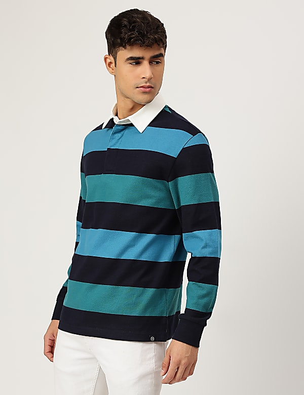 Pure Cotton Tropical Crew Neck T-shirt