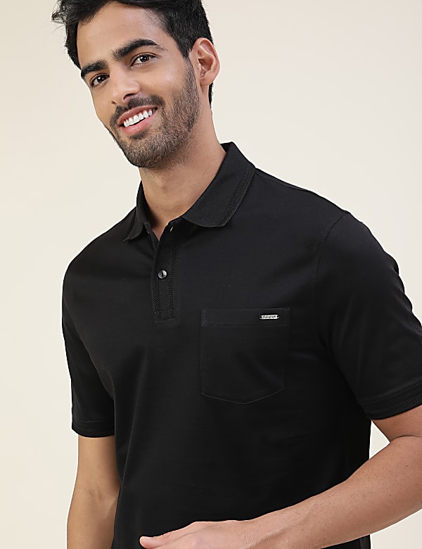 Premium Autograph  Jacquard Collar Polo