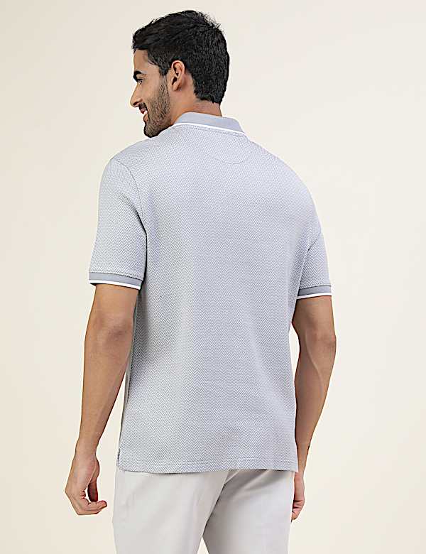 Premium Jacquard Polo With Tipping