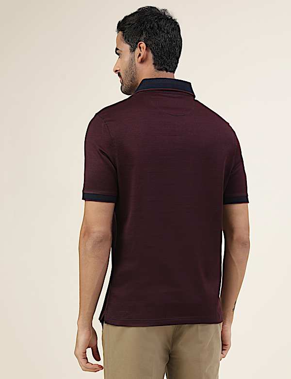 Premium Jacquard Polo With Tipping