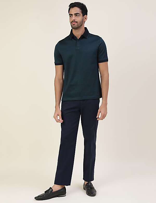 Premium Jacquard Polo With Tipping