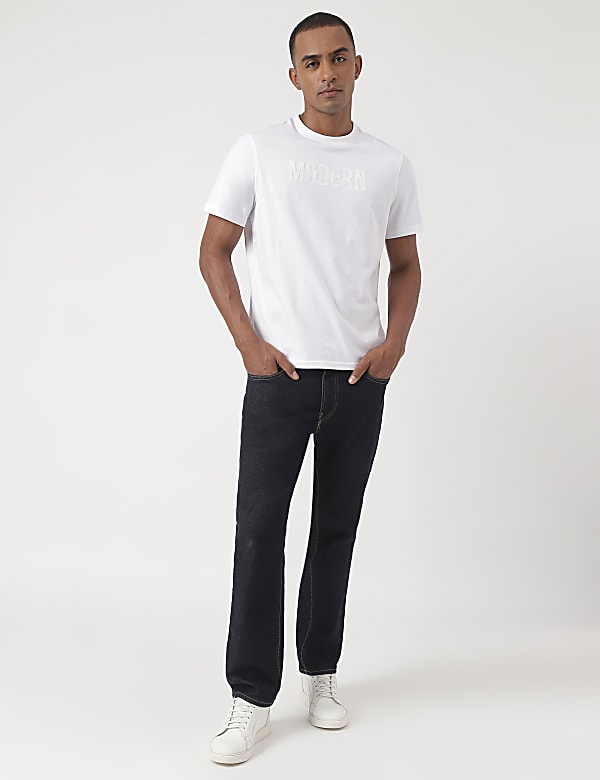 Pure Cotton Embroidered Pullover T-Shirt