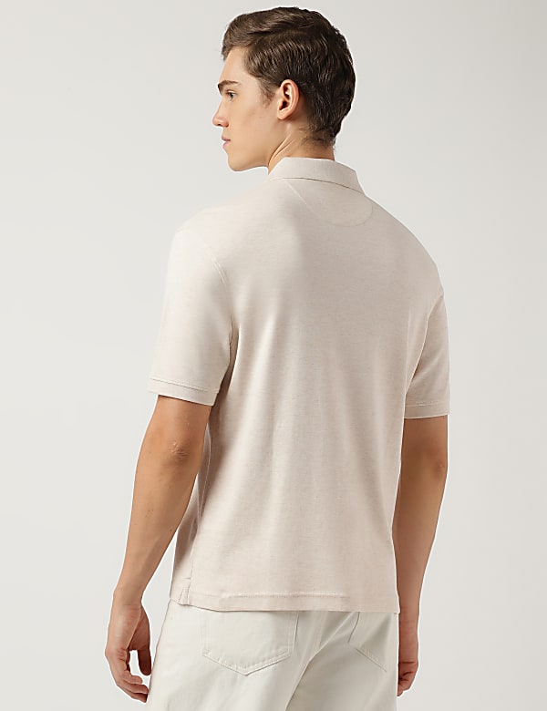 Pure Cotton Collared Solid Polo T-Shirt