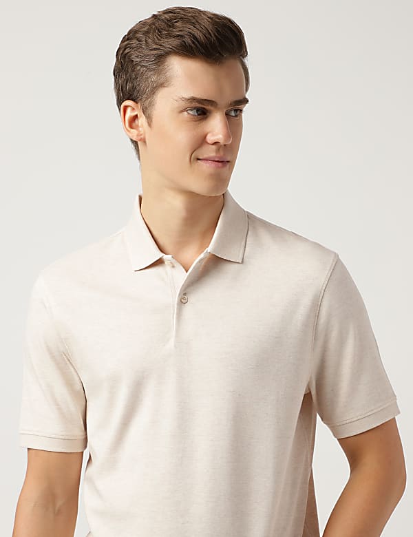 Pure Cotton Collared Solid Polo T-Shirt