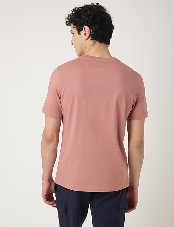Pure Cotton Printed Crew Neck T-Shirt