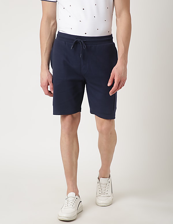 Pure Cotton Textured Shorts