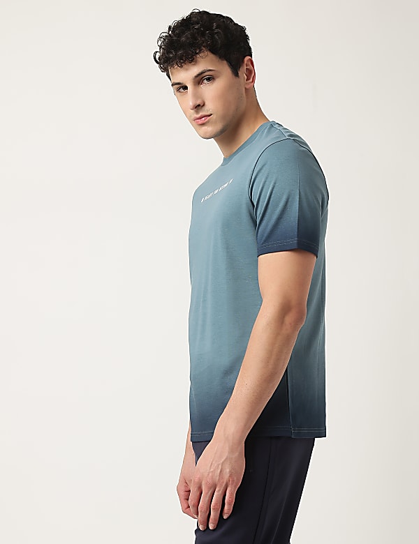 Pure Cotton Ombre Crew Neck T-Shirt