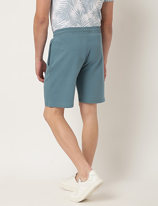 Pure Cotton Calligraphy Regular Fit Shorts
