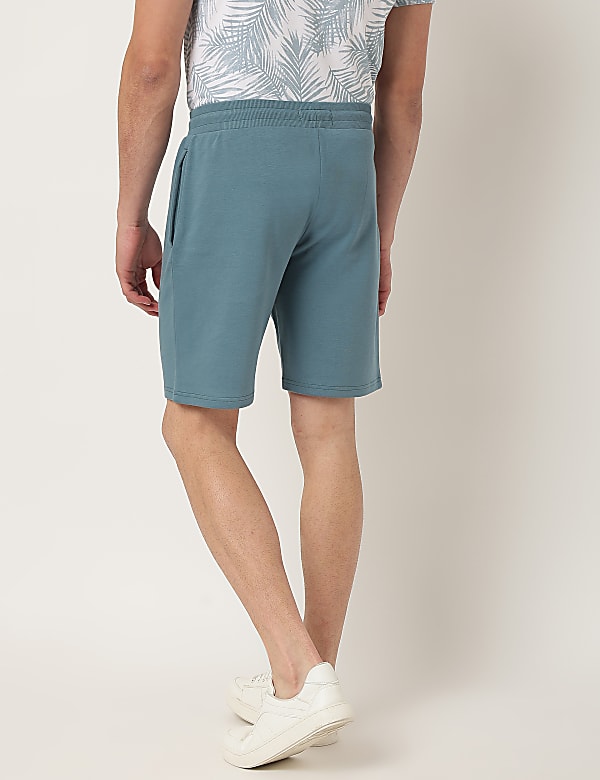 Pure Cotton Calligraphy Regular Fit Shorts