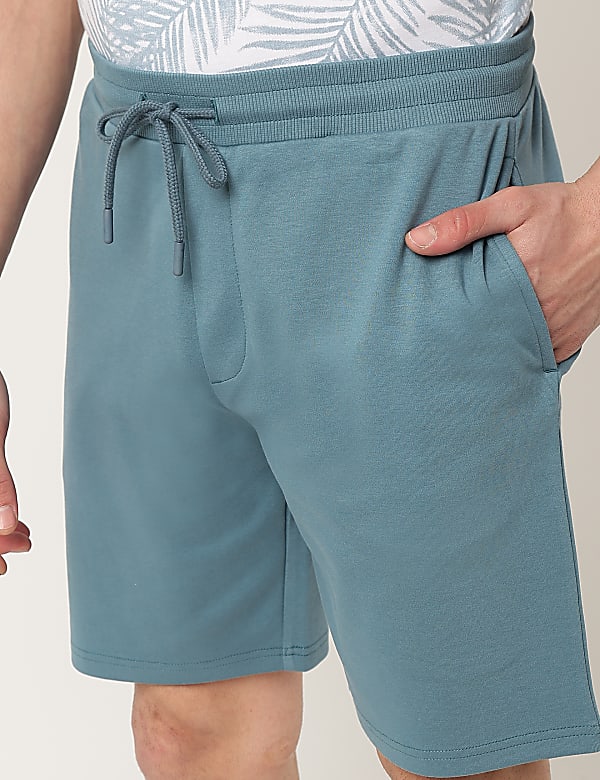 Pure Cotton Calligraphy Regular Fit Shorts