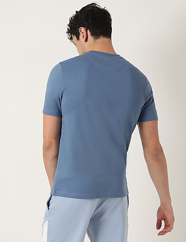 Pure Cotton Round Neck Printed T-Shirt