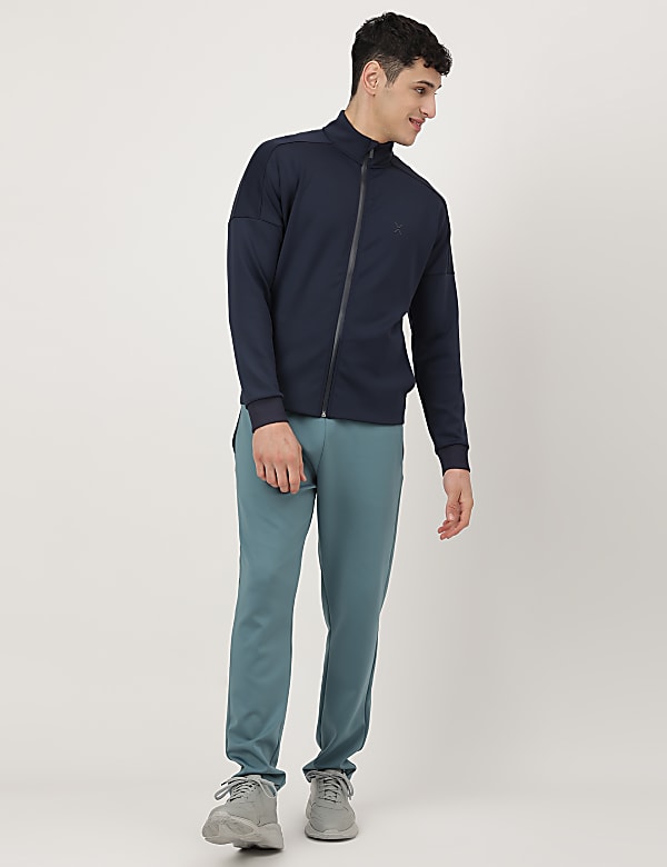 Scuba Plain High Neck Jacket