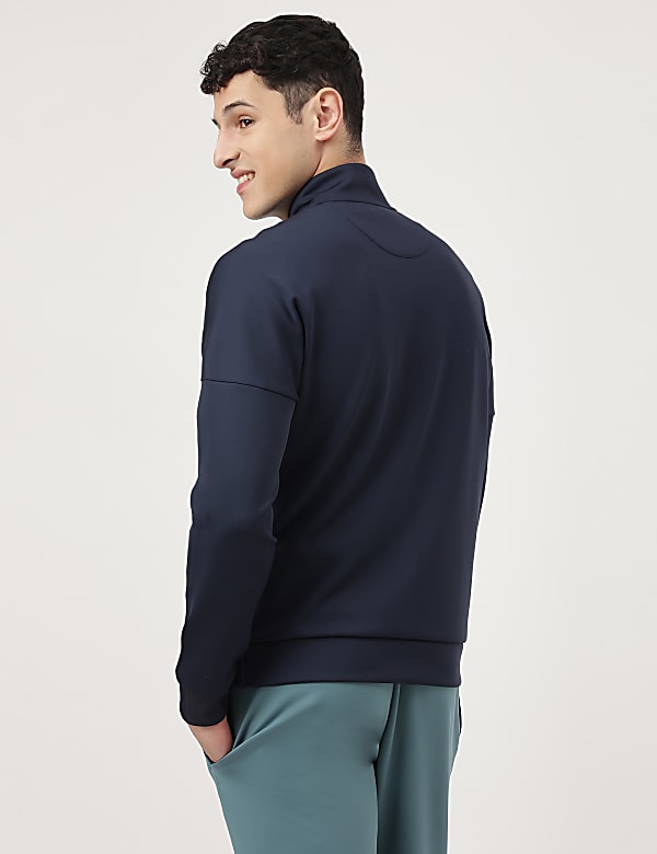 Scuba Plain High Neck Jacket