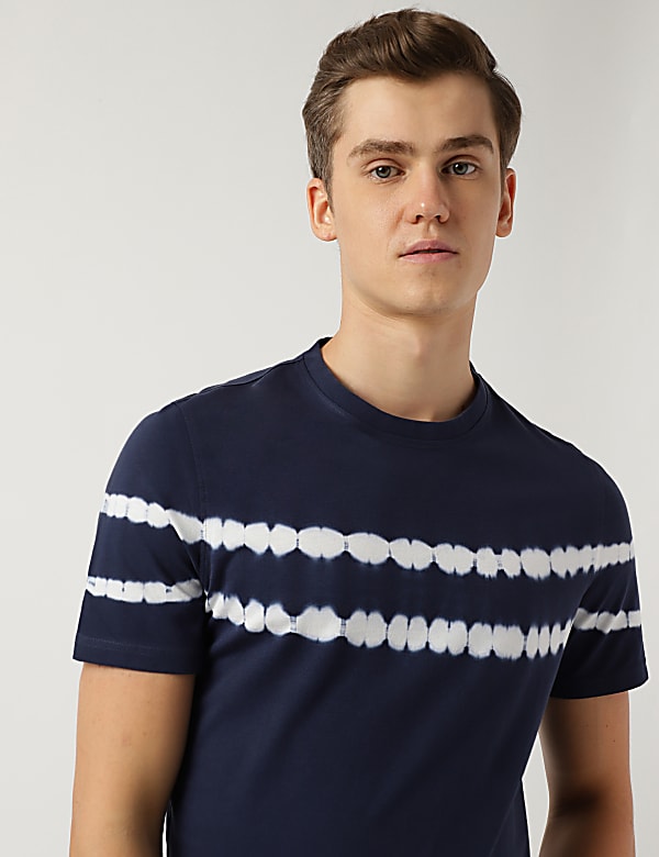 Pure Cotton Round Neck Printed T-Shirt