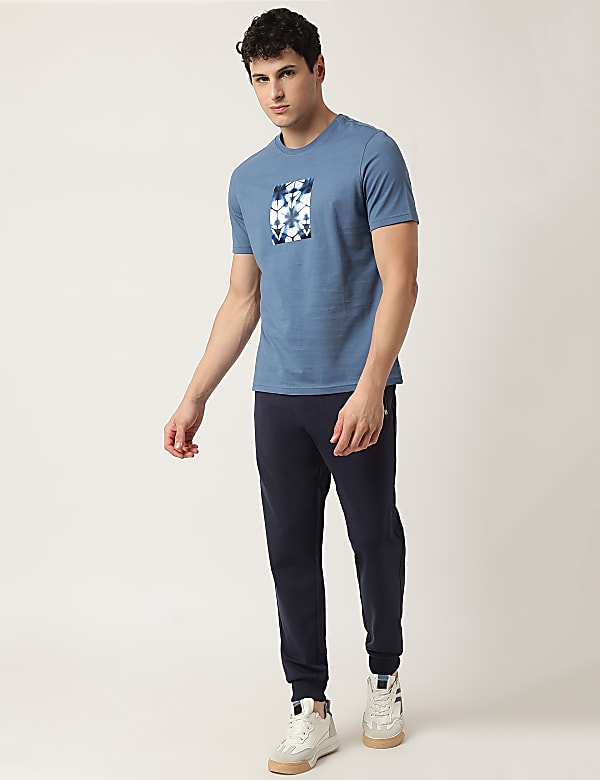Pure Cotton Printed Crew Neck T-Shirt