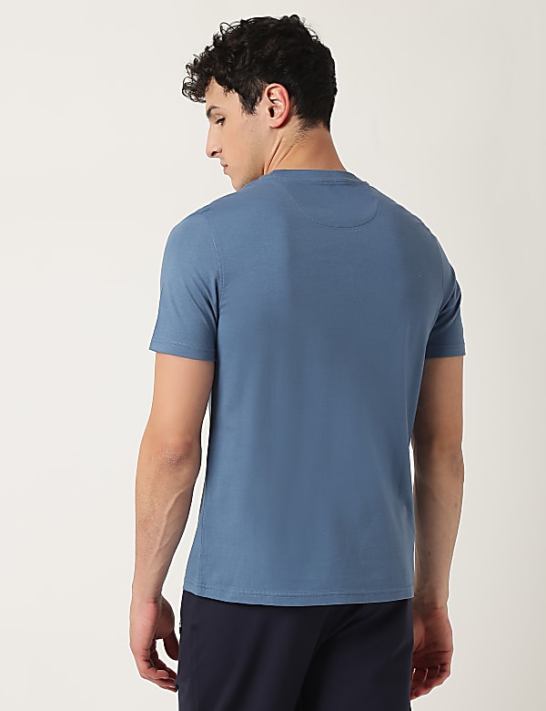 Pure Cotton Printed Crew Neck T-Shirt