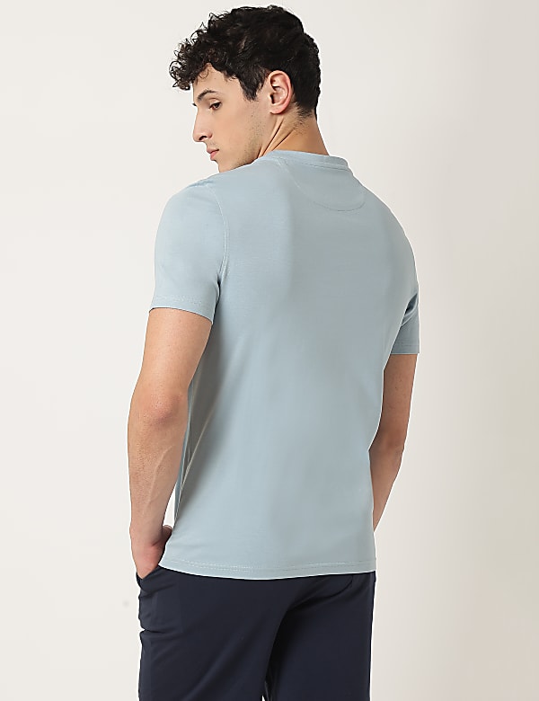 Pure Cotton Printed Crew Neck T-Shirt