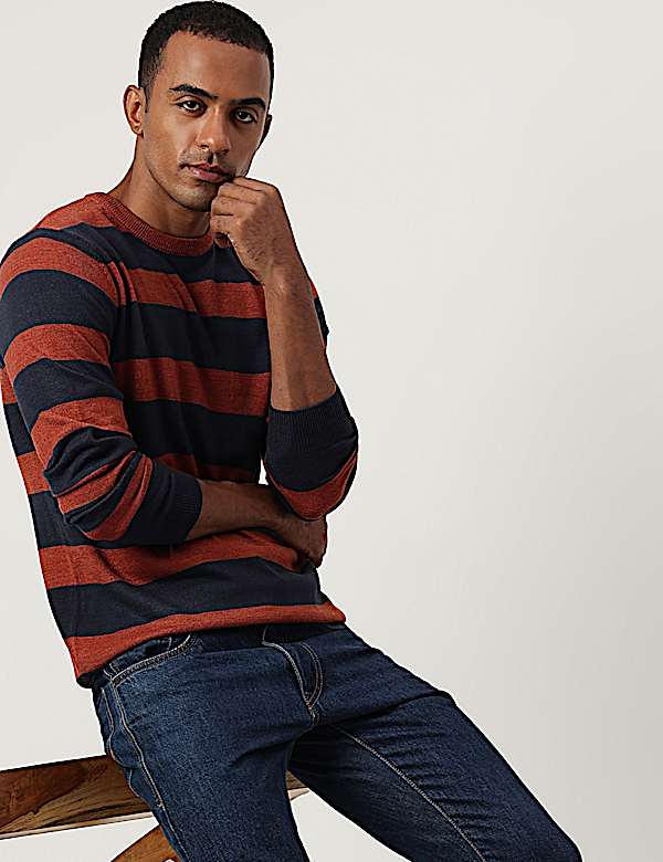 Striped Round Neck Jumper