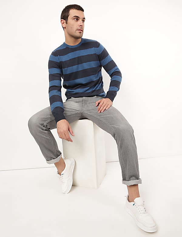 Striped Round Neck Jumper