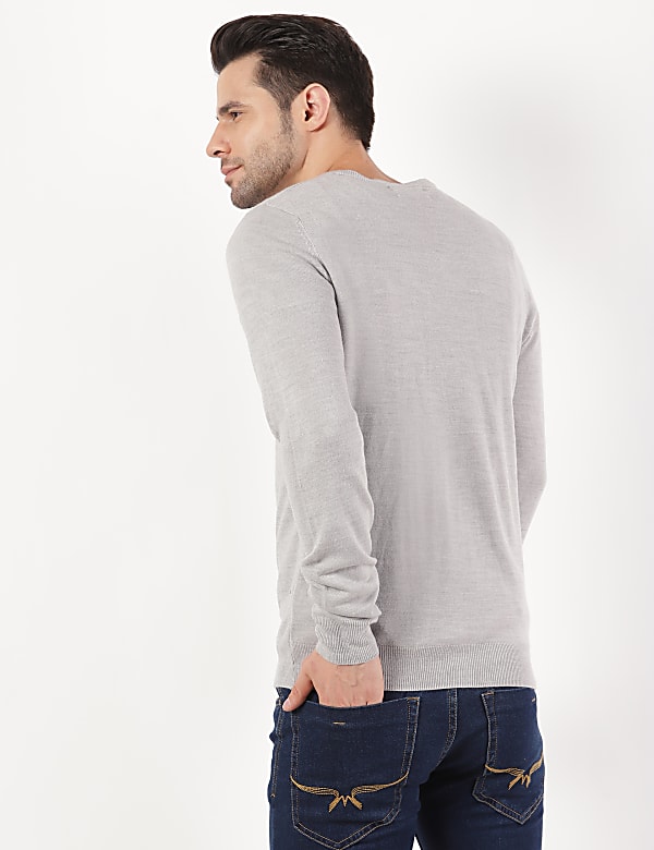 Pure Acrylic Plain V-Neck Cardigans