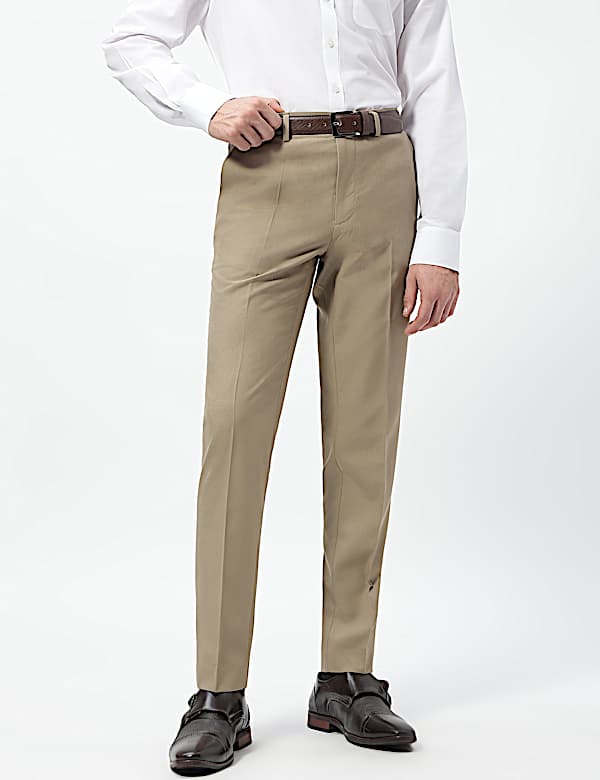 Slim Fit Mid Rise Trousers