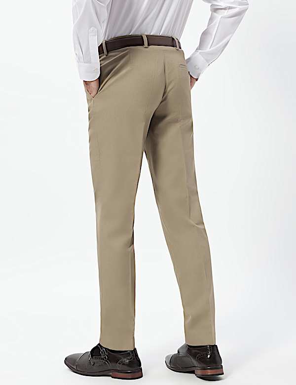 Slim Fit Mid Rise Trousers
