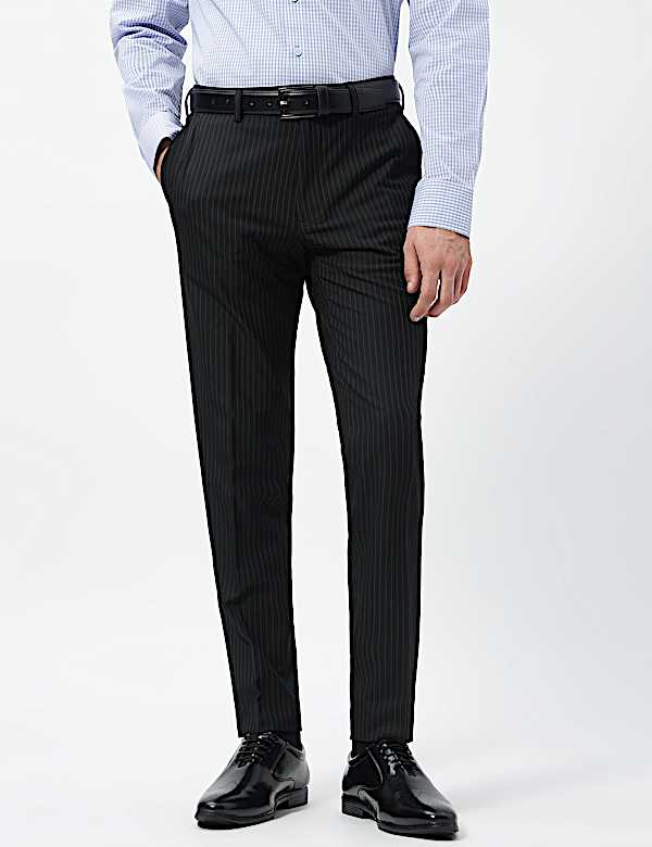 Slim Fit Stripes Trousers