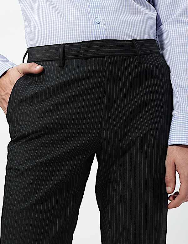 Slim Fit Stripes Trousers