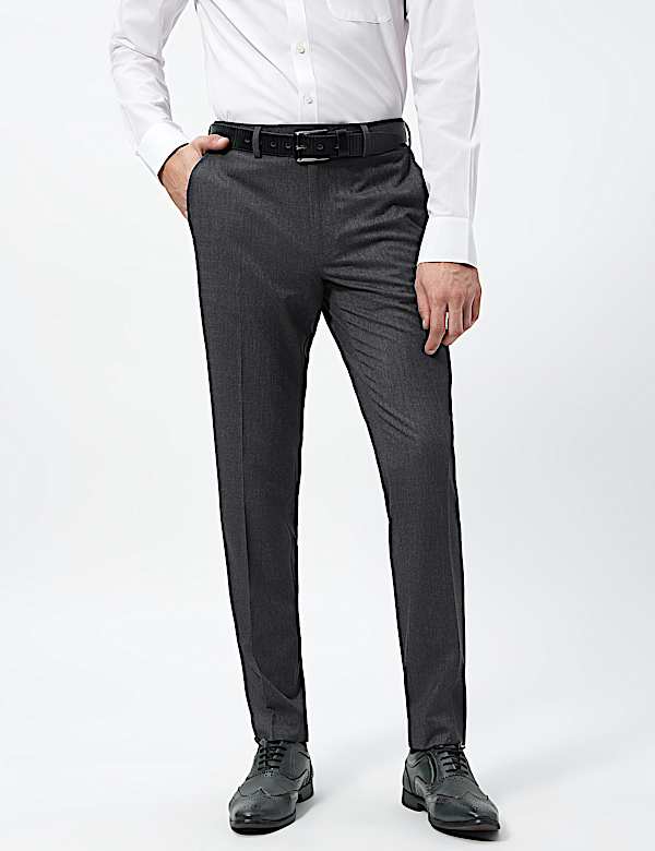 Slim Fit Mid Rise Trousers