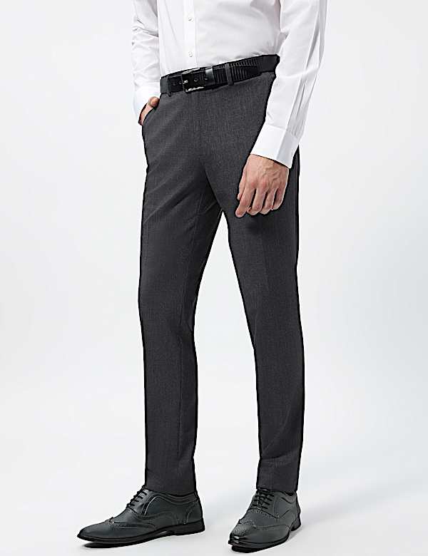 Slim Fit Mid Rise Trousers