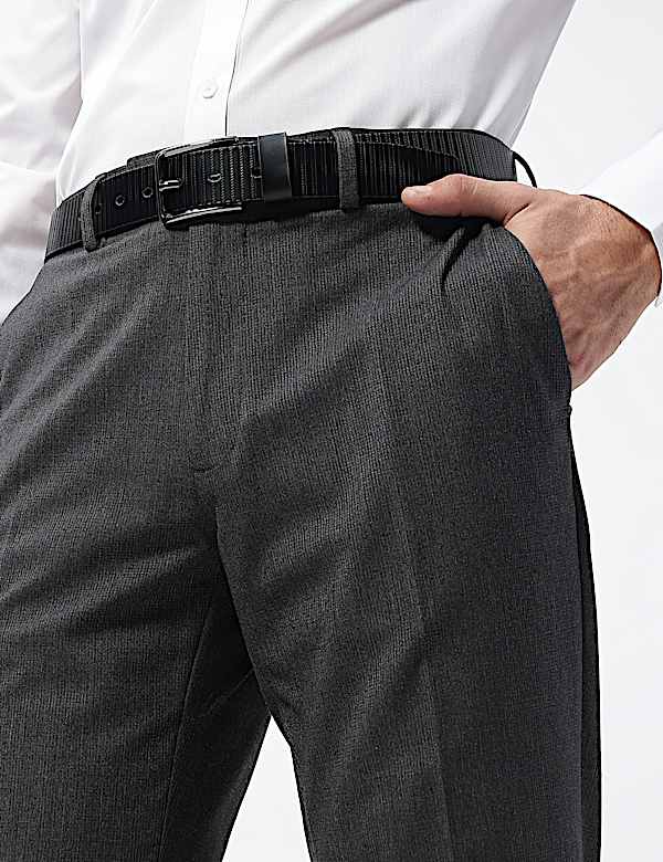Slim Fit Mid Rise Trousers
