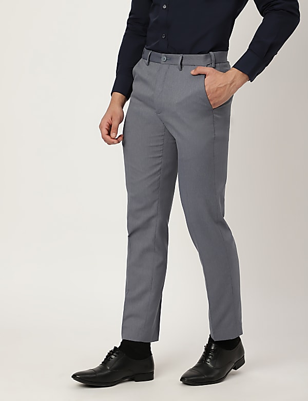 Regular Fit Crease Resistant Trousers