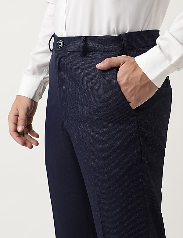 Regular Fit Striped Trousers