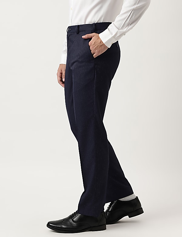 Regular Fit Striped Trousers