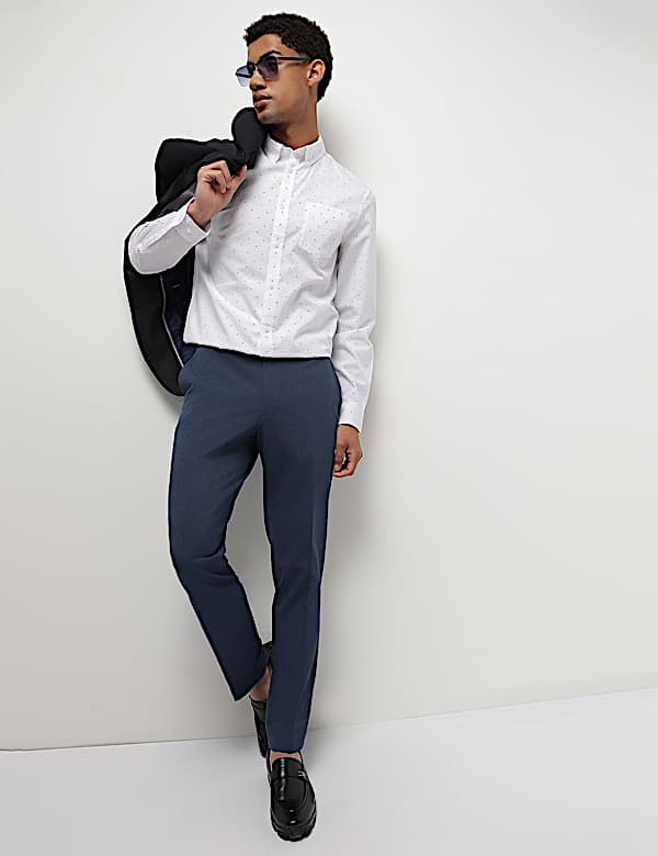 Mid Waist Slim Fit Trousers