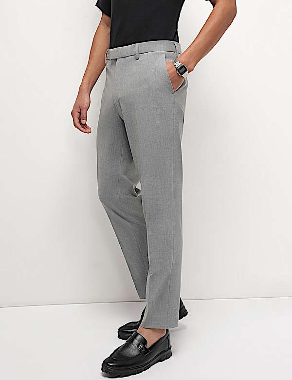 Mid Waist Slim Fit Trousers