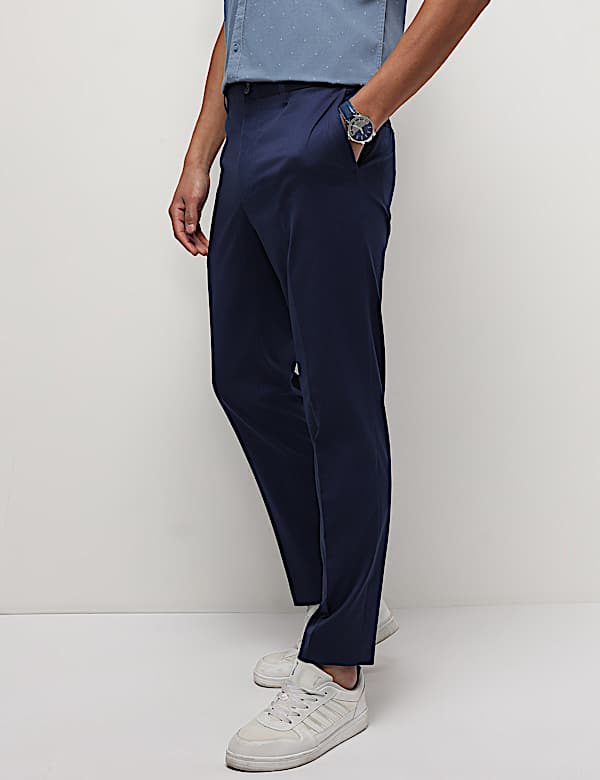 Mid Waist Slim Fit Trousers