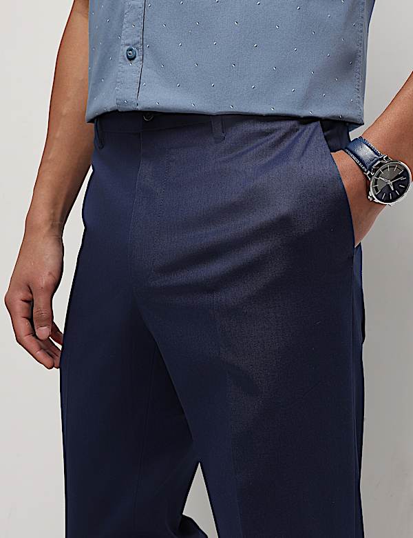Mid Waist Slim Fit Trousers