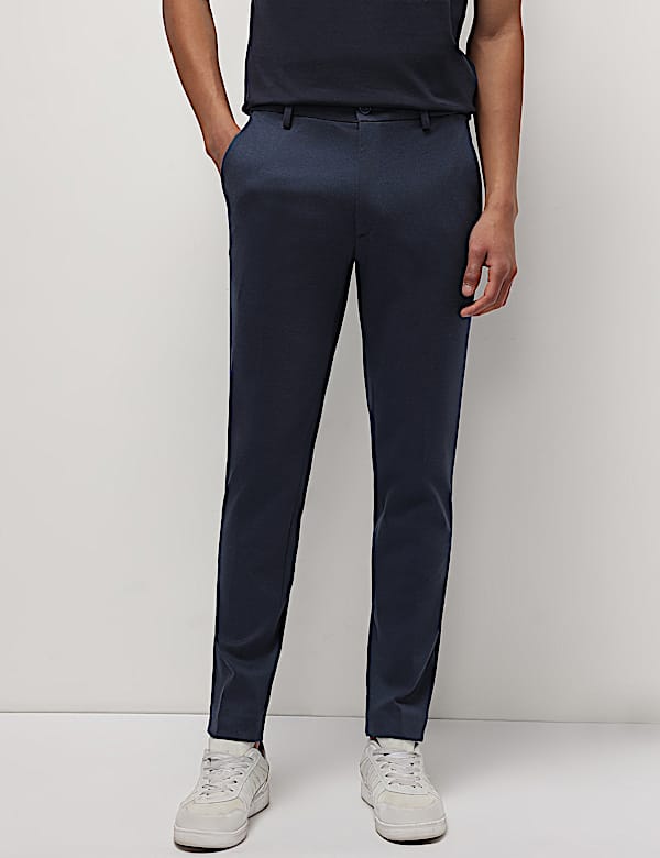 Mid Waist Slim Fit Trousers