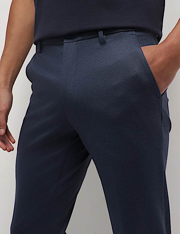 Mid Waist Slim Fit Trousers