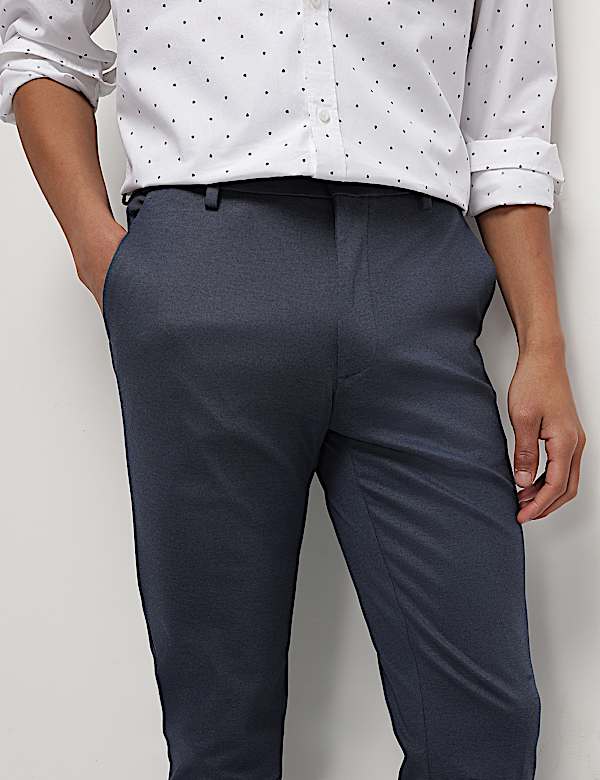 Mid Waist Slim Fit Trousers