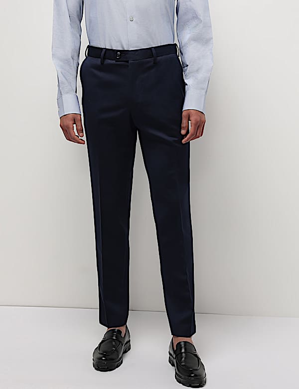 Mid Waist Slim Fit Trousers